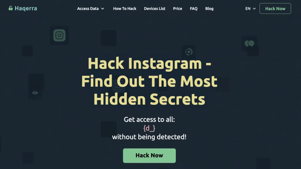 hack instagram with haqerra